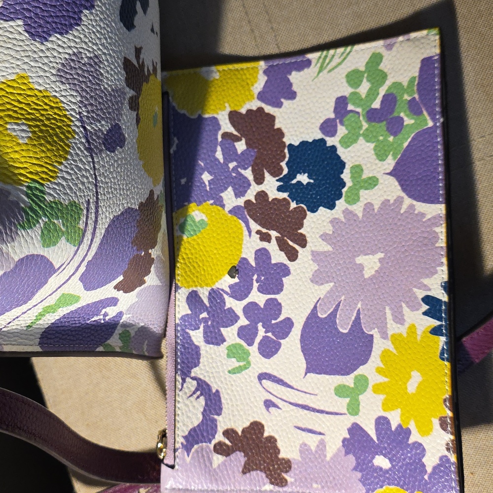Kate Spade Spring Vibes Floral Tote/Crossbody 2 Pc Set - Picture 2 of 7